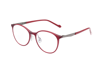 Air Light Modell I1960 Brille mit Qualitätsgläsern, Farbe: Weinrot/Matt Gun